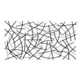 thumbnail image 4 of Polaris Rectangle Curved Metal Abstract Wall Art - Black, 4 of 10