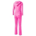 thumbnail image 6 of J. METHOD Women's 2 Piece Outfit Casual Basic French Terry Zip Up Hoodie and Sweatpants Sweatsuit Tracksuit Set NEWTS01 Neonpink XL, 6 of 6