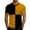 Yellow2, variant on Maean Mens Short Sleeve Shirts Summer Color Block Trendy Tee for Men Causal Workout Gym Running Tshirts