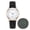 Black, variant on Retro Automatic Ladies Luminous Watch, 32mm Small Dial Self-Winding Mechanical Wristwatch for Women, No Battery Needed, Imitation Leather Strap Brown