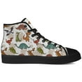 thumbnail image 4 of Aidianart Dinosaur High Top Canvas Sneakers Mens High Top Shoes Size 4, 4 of 5