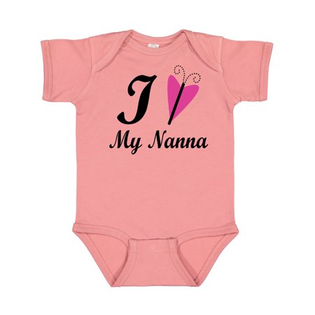 

Inktastic I Love My Nanna Gift Baby Girl Bodysuit
