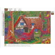 Angle View: Bergerk Fashion 5D Diamond Painting Full Drill Resin Diamond Embroidery Drill Painting colorful