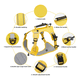 thumbnail image 3 of Pechera Belug  Arnés Seguridad Para Perro AMARILLO talla G, 3 of 5