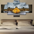 thumbnail image 3 of TISHIRON 5PCS Framed Canvas Wall Art Set,60"x32" Louvre Museum at Dusk Canvas Art Decor, 3 of 7