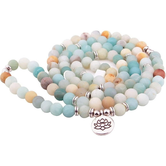 8mm 108 Pearls Collar For Buddhist Yoga Buddhist Chapelet Prayer Chart Bracelet made