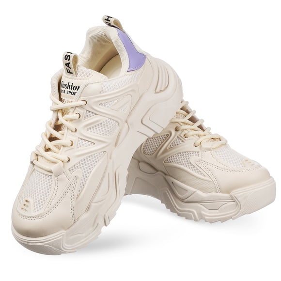 FELTECHELECTR 1 par de zapatillas gruesas para mujer, zapatillas gruesas para mujer, zapatillas de moda, zapatos deportivos para mujer, talla 40