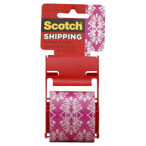 Scotch Decorative Shipping Packaging Tape, 1.88 x 500 Inches Walmart