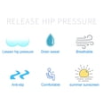 thumbnail image 3 of 3D Motorcycle Pad Sponge Filling Pressure Springback Breathable Comfortable Anti-slip Seat Cushion, 3 of 8