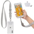 thumbnail image 1 of Phone Lanyard, Neck Strap and Wrist Tether Key Chain Holder Universal for Phone Case Anchor Fit All Smartphones - Gray, 1 of 1