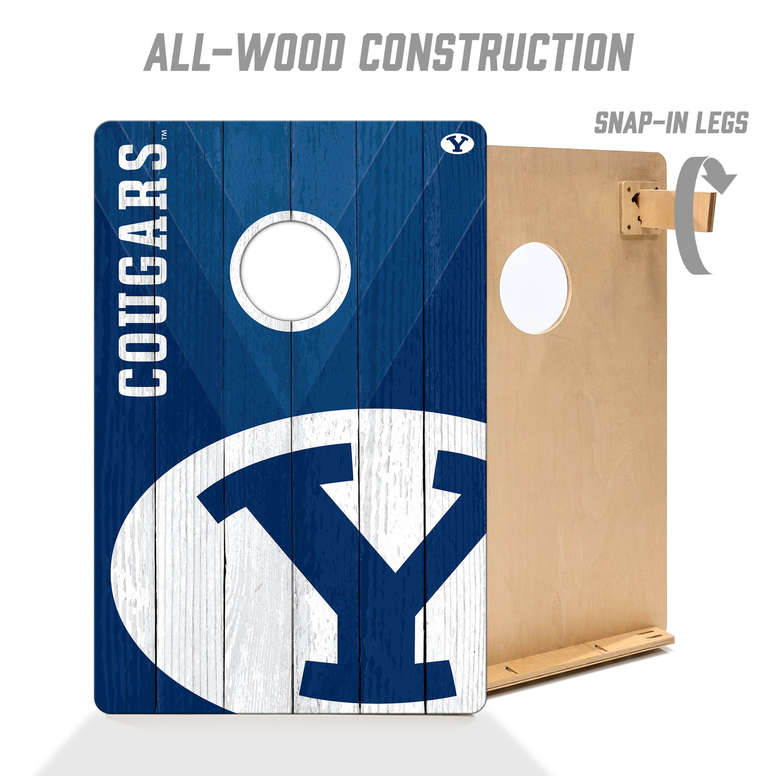YouTheFan NCAA BYU Cougars 2' x 3' Cornhole Game No Bags