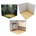 thumbnail image 1 of lionlar 3pieces Model Display Backdrop Diorama Show Background for 1/12 Scale Figures Study Room and Forest and Modern, 1 of 9