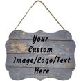 thumbnail image 1 of Panneau de Bienvenue en Bois Personnalisé - Design Personnalisé, 11.2 x 8 Pouces - Parfait pour Porte, Bureau, Magasin, Décoration Maison Cadeau, 1 of 1