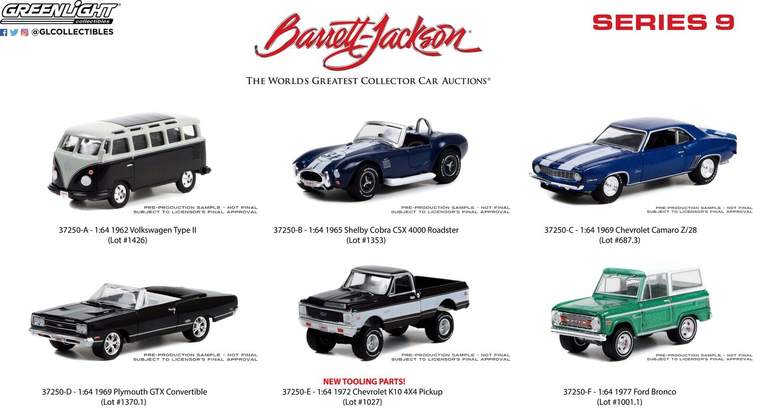 GreenLight 1:64 Barrett-Jackson Die-Cast Vehicles Series 9