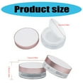 thumbnail image 3 of Empty Loose Powder Container with Puff Reusable Portable DIYS Makeup Empty Powder Case Plastic Travel Face Powder Jar, 3 of 8