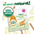 thumbnail image 3 of Little Bellies Organic Apple & Cinnamon Puffs 0.42 oz Bag, (9 Pack), 3 of 8