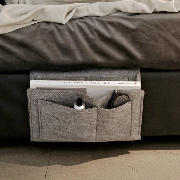 Christmas Home Bed Storage Bag Pockets Headboard Hanging Holder