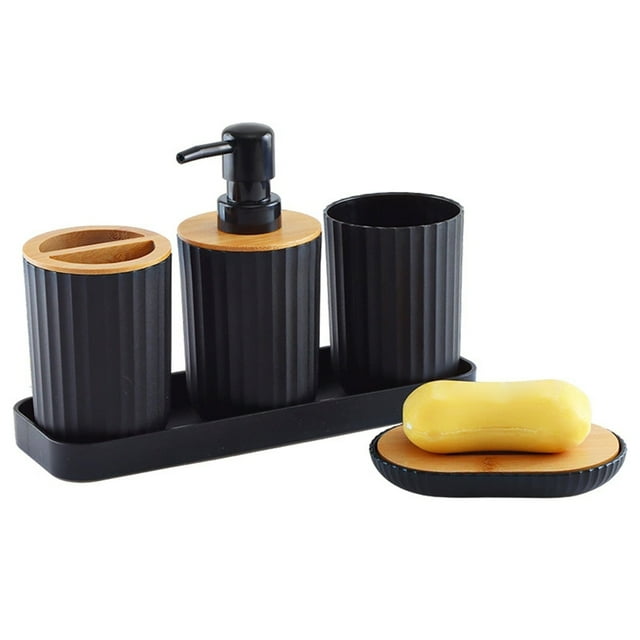Guardoinrt Hand Soap Organizer Dispenser Bathroom bathroom organized with Countertop Container Set Soap Smooth Feel