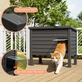 thumbnail image 4 of Bifanuo Outdoor Cat House Weatherproof, Insulated Feral Cat Shelter for Outdoor Indoor, Outside Cat House with Heating Pad for Winter,Secure Escape Doors for Cats, 4 of 11