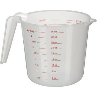 Oungy 3 Pack 3.5 Liter Plastic Large Measuring Cup 1 Gallon Measuring  Pitcher with Lid and Handle 118oz Plastic Water Liquid Pitcher for  Measuring and