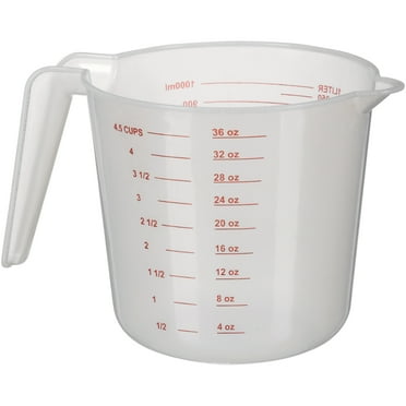 Commercial Bouncer Measuring Cup - Clear, 2-Cup/1.5-Quart, Food Grade