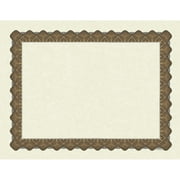 Great Papers! Metallic Border Printed Parchment Certificates, 8 1/2" x 11", Gold, Pack of 25