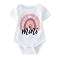 thumbnail image 4 of TAIAOJING Mama and Mini Shirts Clothes Letter Girls Rainbow Boys Sleeve Family Baby For Outfits And Me Romper Mommy Summer Short Bodysuit Girls Romper&Jumpsuit, 4 of 9