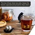 thumbnail image 2 of fafa-Animal Tea Strainer, Cat, Stainless Steel, Catty, Tea Strainer, Tea Infuser, Black, 2 of 4