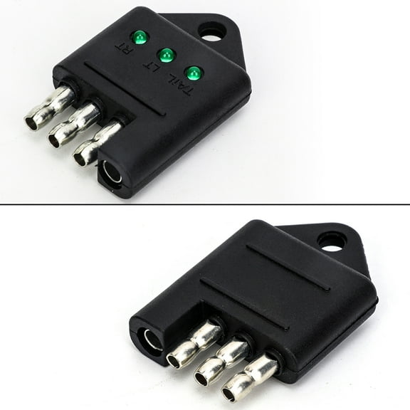 Raindrops Trailer Light Plug Tester 1Pcs for Users with Faulty Wiring Detection 5x3.2x1in Plastic and Metal