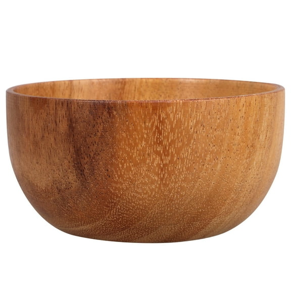 SOPOTUTU Large Wooden Serving Bowl for Salads and Family Dining, Wood Bowl Set for Kitchen and Table Use