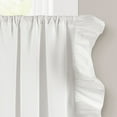 thumbnail image 5 of Lush Decor Linen Ruffle Kitchen Tiers - White - 39 x 24, 5 of 7