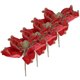 thumbnail image 5 of Faux Poinsettia Flowers Decorative Arrangement For Christmas Tree And Vase Decor 4Pcs Stylish Multi-Layered Floral Design, 5 of 5