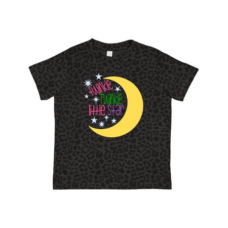 

Inktastic Twinkle Twinkle Little Star with Yellow Moon Gift Toddler Boy or Toddler Girl T-Shirt