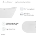thumbnail image 6 of Ivy 60" Double Slipper Freestanding Bathtub, 6 of 10