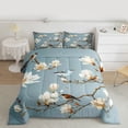 thumbnail image 2 of Feelyou Rustic Flower Floral Full Size Comforter Sets, Kawaii Bird Animal Bedding Comforter Set, Vintage Chinese Style Reversible Bedding Sets, Lightweight Room Decor, 3-Piece, 2 of 8