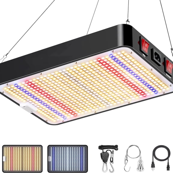 Led Grow Light with High Yield Diodes Full Spectrum LED Grow Lights for Indoor Plants Greenhouse Veg Bloom Light Hydroponic Grow Lamp