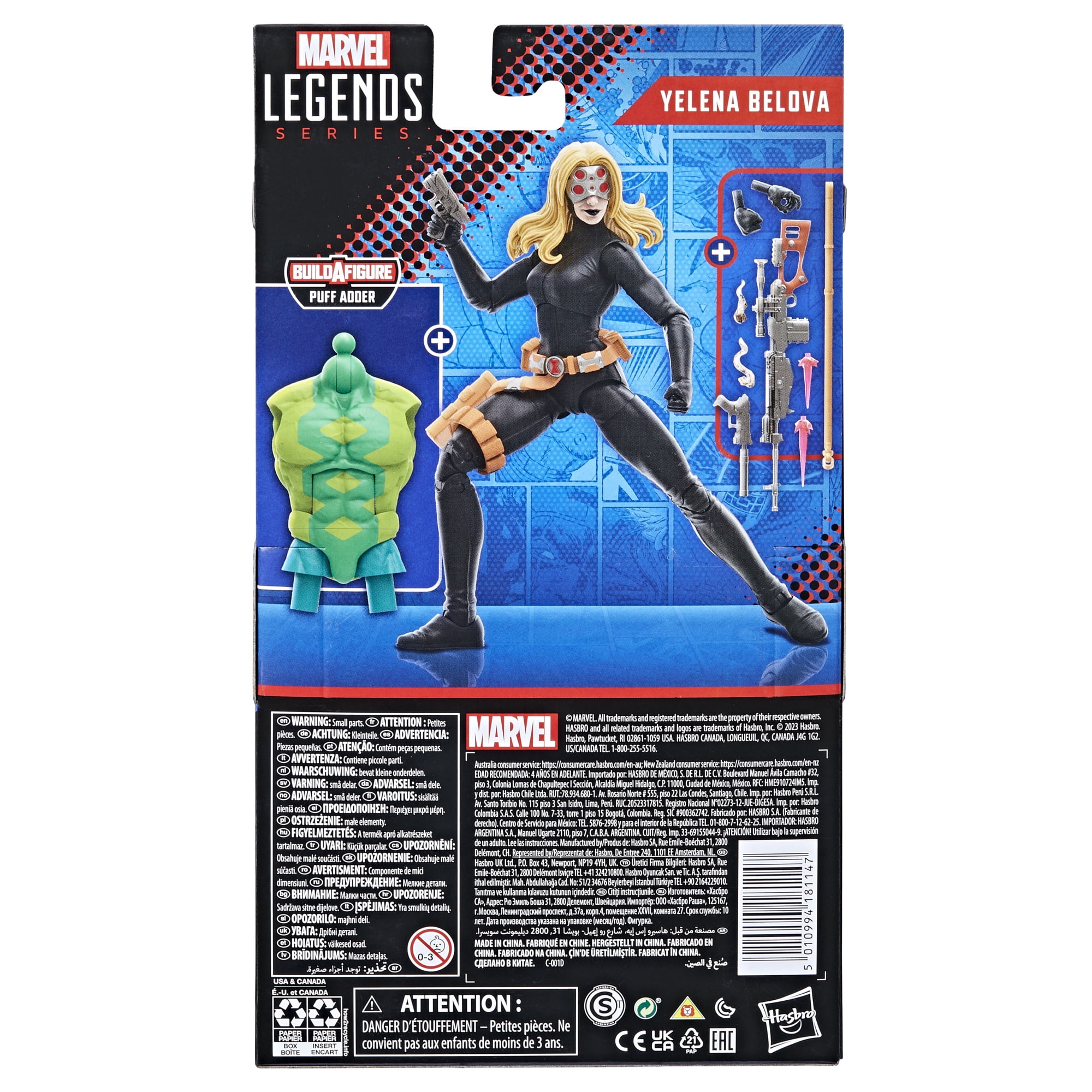 Marvel Legends Series: Yelena Belova Black Widow, Marvel Classic Comic Action Figure (6”)
