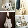 thumbnail image 5 of Wall Hanging Storage Bag, Bohemian Decor, Wall Mount Rope Bag, Books Newspapers Notebook Toilet Paper Storage, Apply to Bedroom Bathroom Living Room,White, 5 of 5