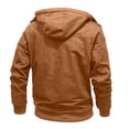 thumbnail image 6 of Men's Fit Relaxed Work Coat Fleece Lined Waterproof Workwear Winter Hooded Jacket with Multiple Pockets, 6 of 8