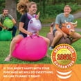 thumbnail image 6 of Waddle Large Brown Bull Hip Hopper Inflatable Hopping Animal Bouncer , 250lbs , Ages 5+, 6 of 8