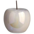 thumbnail image 5 of Calira Pearlescent Apple Figurine – Decorative Ceramic Apple Sculpture, Modern Tabletop Home Décor Accent for Living Room, Coffee Table, Shelf & Office (Sage), 5 of 9