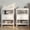 White, variant on Kelno 2PCS Nightstand with 2 Fabric Drawers Charging Station USB TypeC Outlets Small Bedside Table with Open Storage Shelf, White