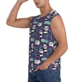 thumbnail image 3 of Lsque Bamboo Panda Print Men's Cotton Blend Sleeveless Muscle Shirts (S-3XL)- Moisture Wicking, Odor Protection, UPF 30+,XX-Large, 3 of 8
