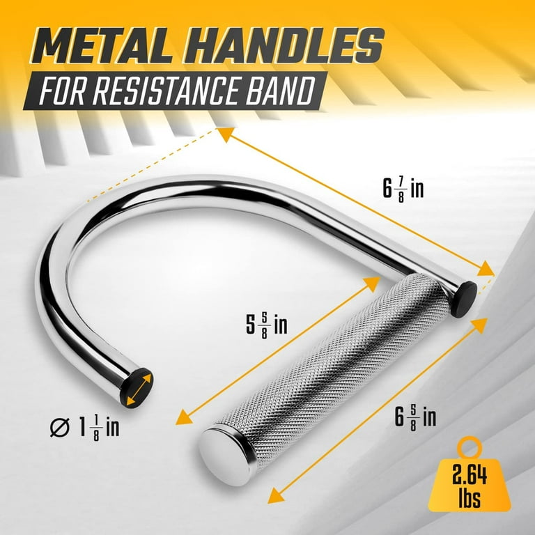 Metal resistance band handles hotsell