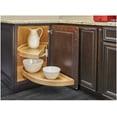 thumbnail image 4 of Rev-A-Shelf LD-4NW-882-35-1 Pivot 2 Shelf Half Moon Lazy Susan, Wood, 4 of 8