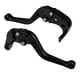 thumbnail image 1 of 1 Par Moto Freno Embrague Manetas Plegables CNC para Suzuki Negro, 1 of 6