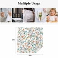 thumbnail image 5 of Teal Orange Eucalyptus Cloth Napkins, Weeping Botanical Leaves Washable and Reusable Dinner Napkins Set of 4, Table Napkin for Kitchen Party Birthday Wedding Hotel Housewarming 20"x20", 5 of 9