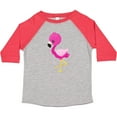 thumbnail image 3 of Inktastic Cute Flamingo, Little Flamingo, Pink Flamingo Girls Toddler T-Shirt, 3 of 5