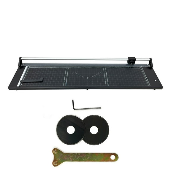 PreAsion 48'' Rotary Paper Trimmer Cutter Roller Type Paper Cutter with Angle Line Photographic Paper Film Standard Paper Cutting Tool