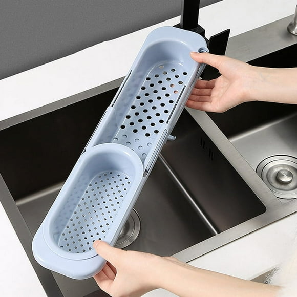 Sink Rack Sponge Holder,Sink Rack Retractable Hollow Sink Storage Rack Sink Rack Professionally Tested